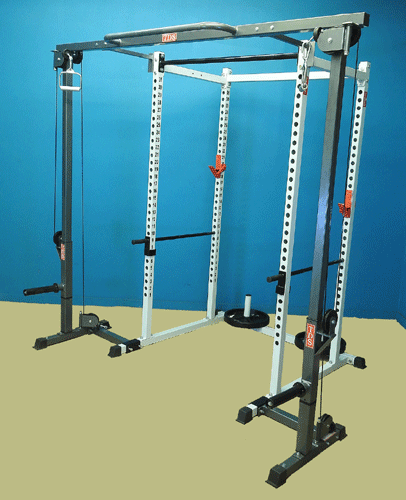 POWER RACK WITH CROSSOVER ATTACHMENT